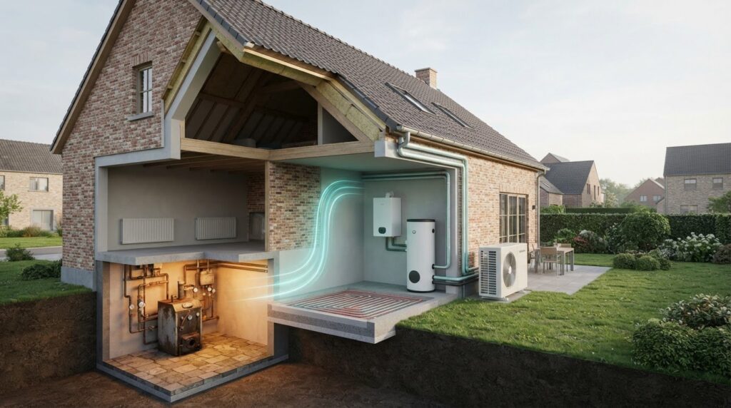 Oude verwarmingsketel vervangen door een warmtepomp: wanneer is de overstap zinvol?